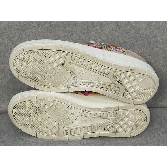 Girls Barbie Low Top Sneakers Pink and white Size 8 - Picture 9 of 15